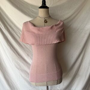 BGBGMAXAZRIA Pink off the shoulder top